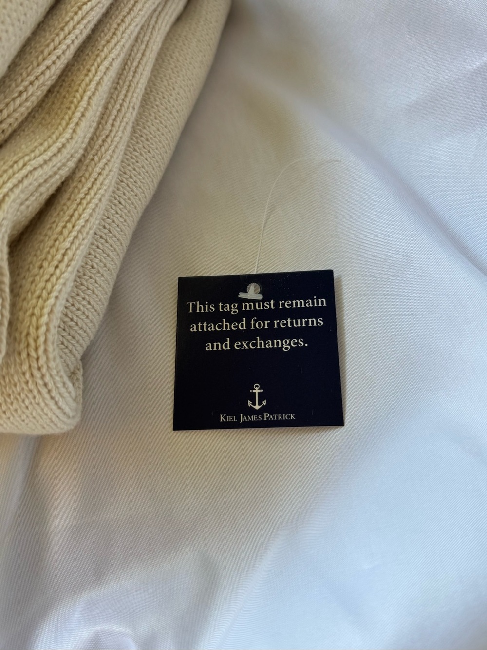 Kiel James Patrick American Yacht Flag Sweater in Cream S - Picture 10 of 14